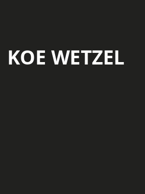 Koe Wetzel, The Theater At Virgin Hotels, Las Vegas