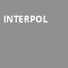 Interpol, The Theater At Virgin Hotels, Las Vegas